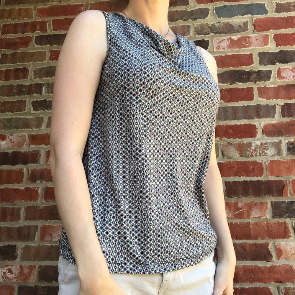 Talbots Patterned Blouse